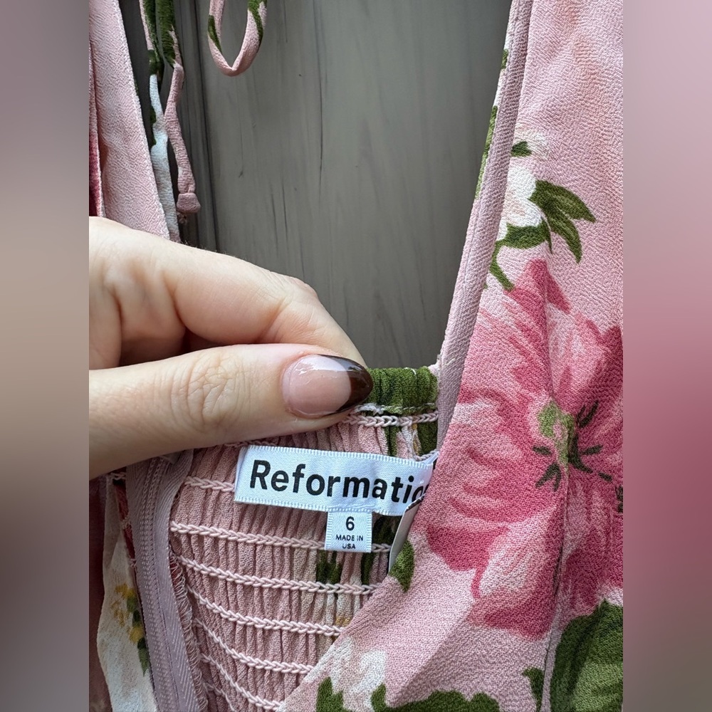 ❌SOLD❌Reformation Shayla Dress Rose Garden - Picture 11 of 12